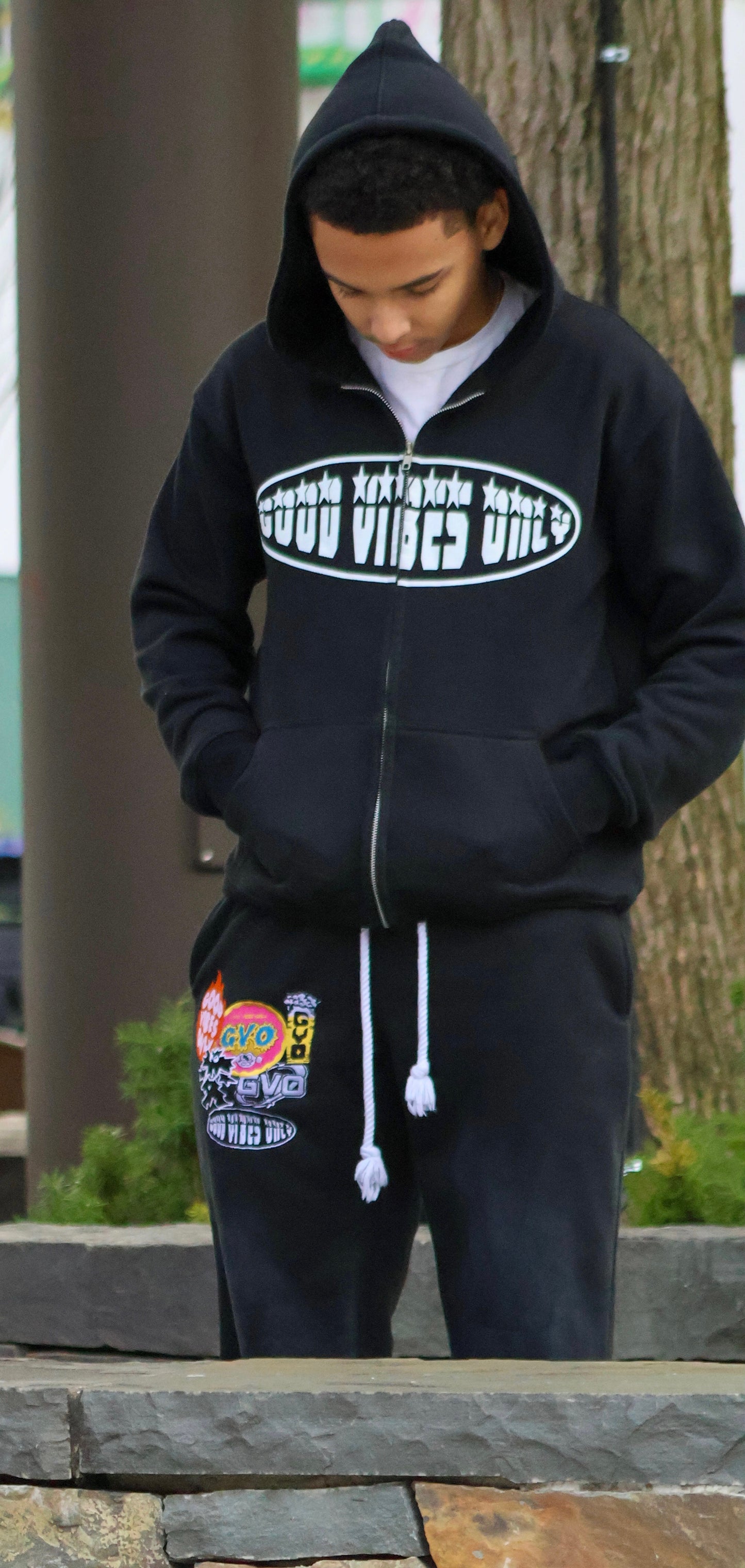 Black ‘GVO’ Hoodie