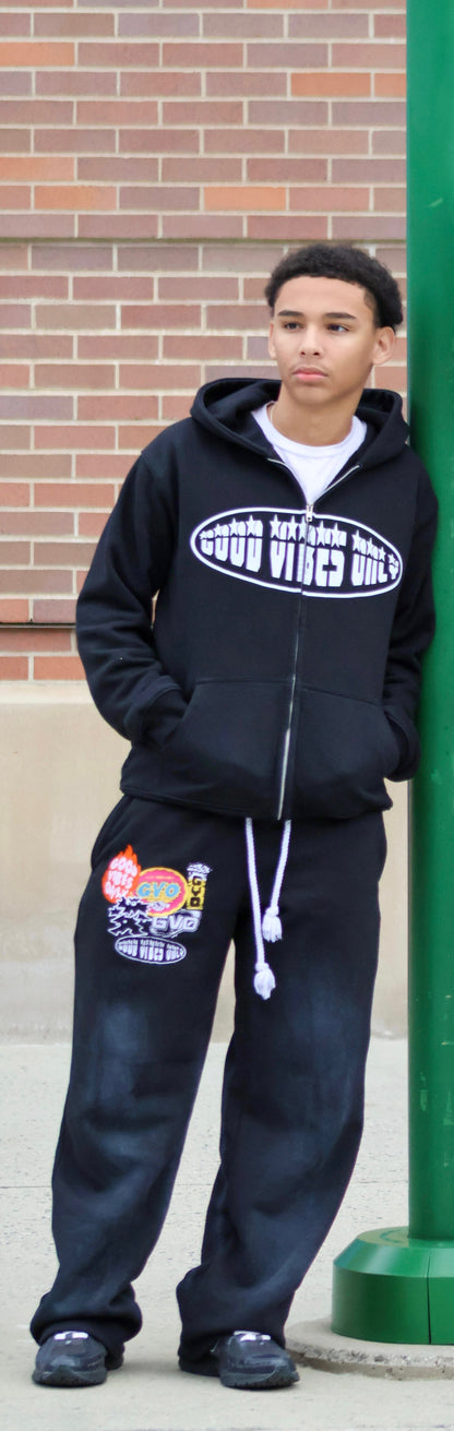 Black ‘GVO’ Sweatpants