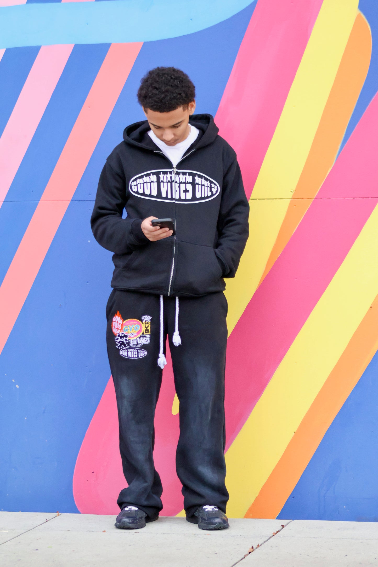 Black ‘GVO’ Sweatpants